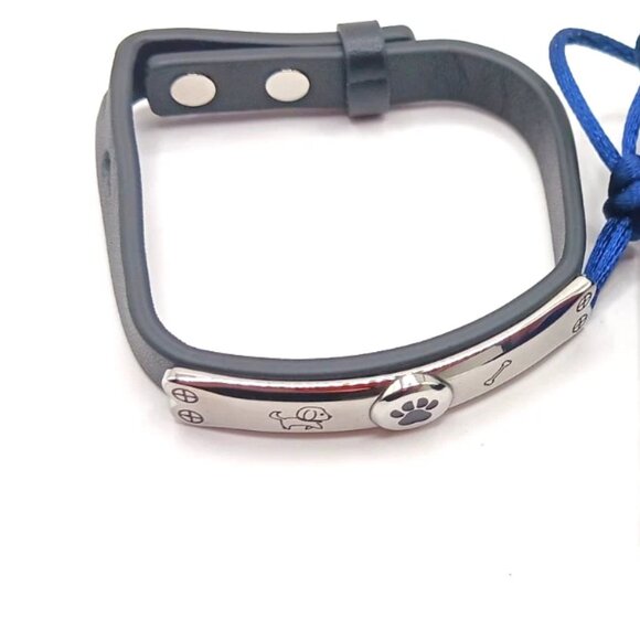 Pet Dog Black Leather Bracelet-New With Dust Bag - Picture 7 of 8